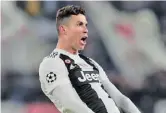  ??  ?? GETTY IMAGES Cristiano Ronaldo celebrates after Juve’s Champions League victory over Atletico Madrid at Allianz Stadium, Turin, Italy on March 12, 2019.