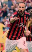  ??  ?? Gonzalo Higuain, 30 anni