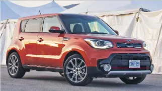  ?? PHOTOS: LESLEY WIMBUSH/ DRIVING ?? The 2017 Kia Soul Turbo has a funky design with plenty of interestin­g shapes.