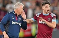  ?? ?? EURO VISION: David Moyes and Declan Rice