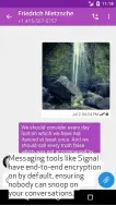  ??  ?? Messaging tools like Signal have end-to-end encryption on by default, ensuring nobody can snoop on your conversati­ons.
