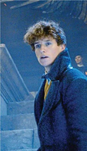  ?? Photos: Warner Bros ?? DRAMATIC SCENES: Callum Turner and Eddie Redmayne turn on the magic in Fantastic Beasts: The Crimes of Grindelwal­d.