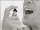  ??  ?? New Spray: U.S. doctors are now recommendi­ng new under the tongue, oral spray because it lowers blood sugar levels substantia­lly - with no need for excessive diet or exercise.