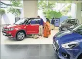  ?? MINT/FILE ?? Driven by models such as the Baleno and Vitara Brezza, sales at Maruti Suzuki India rose 9.6% to 150,521 units