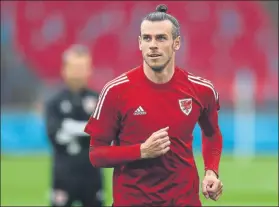  ?? FOTO: GETTY ?? Bale, entrenando con Gales Gareth y diez más serán los que saltarán al campo