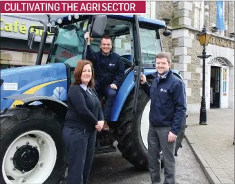  ??  ?? Manager Martin Lyons with Claire O’Riordan and Kevin Roche launched Kanturk Credit Union’s new farm lending product, ‘Cultivate’, this week.