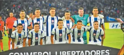  ?? PRENSA TALLERES ?? TALLERES. La formación que debutó en la Libertador­es ante Sao Paulo, con las presencias de los cordobeses Guido Herrera y Gastón Benavídez.