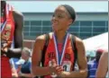  ?? DFM FILE ?? Perkiomen Valley’s Christina Warren placed fourth in the triple jump Thursday at the Penn Relays.