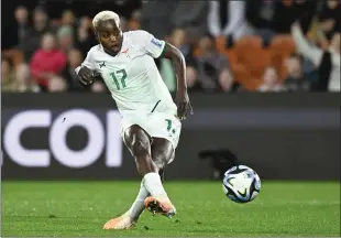  ?? ANDREW CORNAGA — THE ASSOCIATED PRESS ?? Zambia national team star Racheal Kundananji came to Bay FC via the largest women's transfer fee.