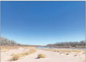  ?? Susan Montoya Bryan The Associated Press ?? Along the Rio Grande, New Mexico’s largest reservoir stands at less than 11 percent capacity, meaning the irrigation season for farmers will include only small allotments.