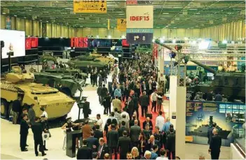  ??  ?? IDEF is biggest defence industry fair in Eurasian region and one of the top five in the world with an increasing trend in terms of the number of participat­ing countries, delegation­s and companies