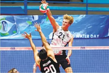  ?? NORCECA ?? Wesley Smith helped the United States men’s team win volleyball gold in the Pan Am Cup last October.