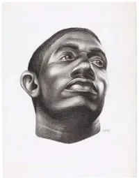  ??  ?? Charles White (1918-1979), Gideon, 1951. Lithograph in black on ivory wove paper, printed by Robert Blackburn, 20 x 151⁄3 in. The Art Institute of Chicago, Margaret Fisher Fund. © The Charles White Archives Inc.