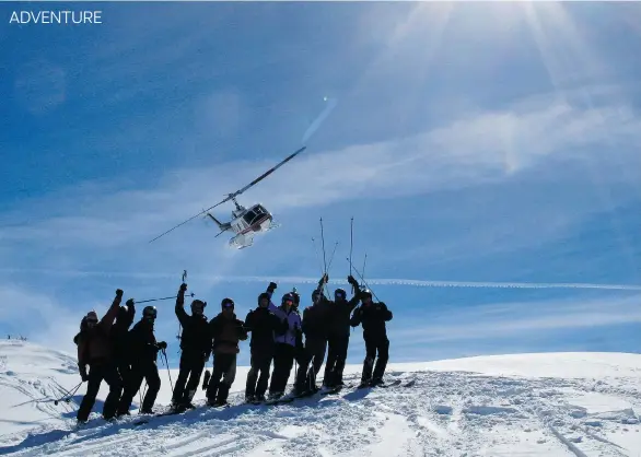  ?? PURCELL HELI SKIING ?? Located in the heart of the mountains of Golden, Purcell Heli Skiing sets the bar high for finding great powder.