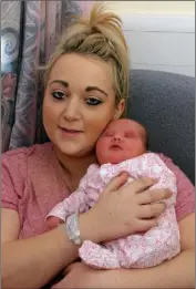  ??  ?? Baby Layla Murphy with mum Karen Miller from Enniscorth­y.