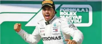  ?? |GETTY IMAGES ?? Hamilton termina como líder la primera mitad del año. La competenci­a se reanuda el 1 de septiembre en Bélgica.