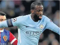  ??  ?? ETIHAD EXIT Yaya Toure is set to leave City this summer