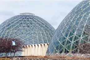  ?? RICK WOOD / MILWAUKEE JOURNAL SENTINEL ?? The domes at the Mitchell Park Horticultu­ral Conservato­ry are in disrepair and in need of up to $30 million in maintenanc­e just to stay open.