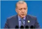  ??  ?? Recep Tayyip Erdogan
Burhanetti­n Duran, head of the pro-government SETA think tank, described the meeting with Erdogan as a ‘golden opportunit­y’ for Trump to ‘fix his predecesso­r’s (Barack Obama) mistakes’