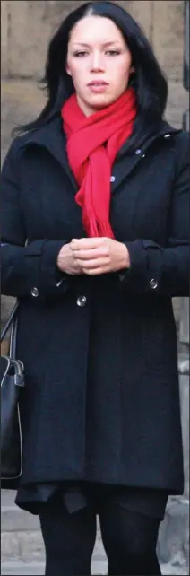  ??  ?? Civil claim: Denise Clair outside court yesterday
