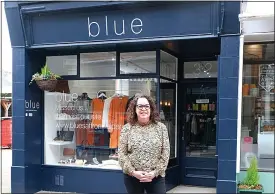  ??  ?? BACK IN BUSINESS: David Reed, who runs homewares store Angela Reed, and Hayley Attridge, of Blue, in Saffron Walden, Essex