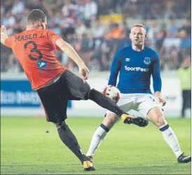 ?? FOTO: AP ?? El Everton de Rooney visitará al Hajduk Split croata