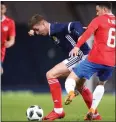  ??  ?? Cairney in action for Scots against Costa Rica