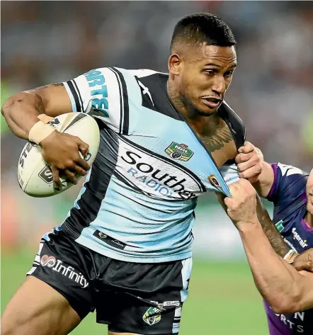  ?? GETTY IMAGES ?? Cronulla’s Ben Barba in action during their 2016 NRL Grand Final win over Melbourne Storm.