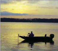  ?? KEITH SUTTON/CONTRIBUTI­NG PHOTOGRAPH­ER ?? Did you know? Anglers and boaters have paid more than $3.6 billion in excise taxes since 1952. Those dollars help conserve fish and fisheries nationwide, including here in Arkansas. Bo Hudson of Madison, Miss., is shown fishing on Lake Washington in...