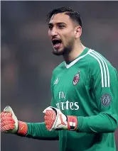  ?? (Afp) ?? Centenario Gianluigi Donnarumma, 19 anni, raggiunge oggi le cento presenze in serie A: è il più giovane ad aver tagliato questo traguardo