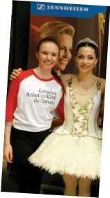  ??  ?? Molly Tiernan poses with Taylor Gill after last year’s ‘Nutcracker’ performanc­e at Centre in the Square.