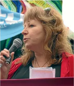  ?? PHOTO: FAIRFAX NZ ?? Dunedin South MP Clare Curran, shown at a March rally to support Cadbury workers, is concerned about good faith talks in the coming weeks.