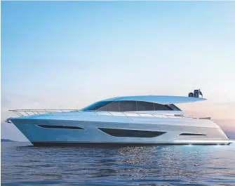  ??  ?? Above and below: An artist’s impression­s and renders of the Maritimo X60.