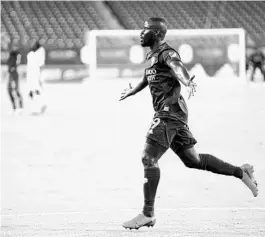  ?? COURTESY OF ORLANDO CITY SC ?? Orlando City’s Benji Michel celebrates after scoring against Nashville SC on Wednesday.