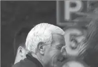  ?? XINHUA ?? Marcello Lippi, a World Cup-winning coach, shakes hands with Cai Zhenhua, president of the Chinese Football Associatio­n, in Guangzhou, Guangdong province, on Sunday, as Xu Jiayin, chairman of Evergrande Group, looks on. Lippi was hired as coach of the...