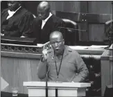  ?? PICTURE: AYANDA NDAMANE/AFRICAN NEWS AGENCY (ANA) ?? EFF leader Julius Malema speaking in Parliament.