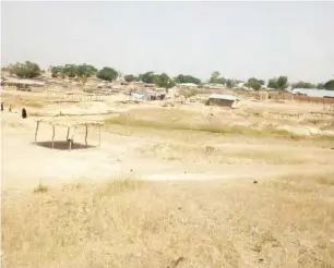  ??  ?? Deserted market at Yartasha in Dansadau district