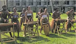  ??  ?? Vou Dance Group performanc­e at Shangri-La’s Fijian Resort and Spa’s first Beach, Beats and Eats weekend last month.