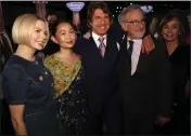  ?? WILLY SANJUAN — INVISION/THE ASSOCIATED PRESS ?? From left, Michelle Williams, Hong Chau, Tom Cruise and Steven Spielberg attend the 95th Academy Awards Nominees Luncheon on Monday at the Beverly Hilton Hotel in Beverly Hills.