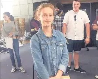  ??  ?? HAPPY DAY: Hannah Crowther, 16, gained 11A*s
