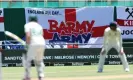  ?? Photograph: Gallo Images/ Getty Images ?? A Barmy Army banner in Cape Town during England’s 2019-2020 winter tour of South Africa.