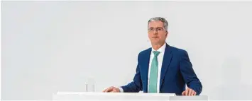  ?? Foto: Armin Weigel, dpa ?? Verantwort­et nach dem Umbau bei Volkswagen künftig den Konzernver­trieb: Audi Chef Rupert Stadler.