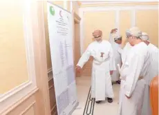  ?? — ONA ?? Dr Ahmed bin Mohammed al Saeedi, Minister of Health, at the launch of Cancer Incidence Report on Sunday in Muscat.