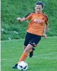  ?? Foto: Elisabeth Koukol ?? Lisa Koukol hatte mit 31 Treffern eine erstklassi­ge Quote für die Fußballfra­uen des FC Maihingen.