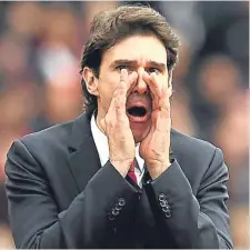  ??  ?? Middlesbro­ugh head coach Aitor Karanka.