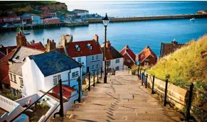  ??  ?? TASTY: Whitby on the North Yorkshire coast, famous for its fish and chips