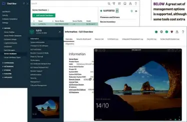  ??  ?? BELOW A great set of management options is supported, although some tools cost extra