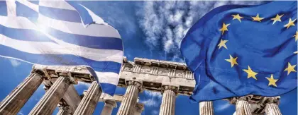  ??  ?? Nada de Grexit. Se pospone el llamado de la salida de Grecia porque ya no hay riesgo de contagio para otros países en Europa.