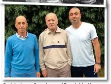  ?? GETTY ?? SerialS i l winner:i S Saundersd and dD Dennis iM Mortimerti with the league trophy in 1981 and with sons Ronnie (left) and David before a round of golf