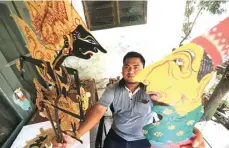  ?? JAWA POS RADAR JEMBER ?? UNIK: Wayang kulit hasil kreasi Heppy Firman seperti gambar kanan.